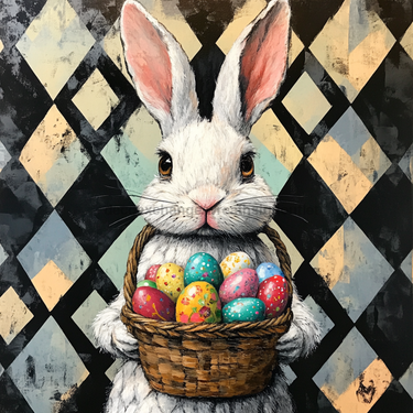 Easter Rabbit Sign, DCO-13277, Sign For Wreath, 10x10